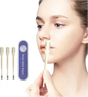 2-in-1 Nasal Hair Cutter for Women,3pcs Double Sided Nasal Hair Cutter,Nostril Hair Remover Tool, 360° Rotating Nose Hair Trimmer with Ear Digger for Men and Women Manual Nose Hair Trimmer