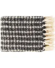 Surya Boris Charcoal Throw