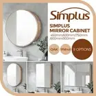 Simplus Bathroom Mirror Cabinet Vanity Wall Mount Mirrored Cupboard with Storage