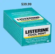 LISTERINE POCKETPKS 24'S COOLMINT 12PK/BX