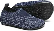 QZKDM Toddler Boys Girls Rubber Sole Grip Indoor House Slippers Socks Lightweight Kids Baby First Walkers Home Shoes