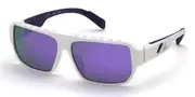 Adidas SP0038 21Z Men's Sunglasses White Size 61