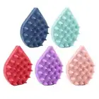 Scalp Massage Brush Wet and Dry Shampoo Brush Silicone Hair Shampoo Brush