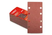 TOPEX 187x93mm sanding sheets, 10x40,60,80,100,120,240 Oxide Sandpaper Sanding Paper Pads Abrasive Sheet Hook&Loop Mixed Grits Coarse Accessories