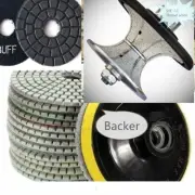 1 1/2" Full Bullnose V40 Router Bit 105 Polishing Pad Granite Concrete lapidary