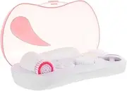 SAFIGLE Cleansing Brush Pore Cleaner Daily Facial Exfoliating Gentle Face Brush Skin Wash Cleaning Brushes for Household Use Electric Cleaning Brush Face Cleaner Rosy Plastic