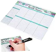 jojofuny Weekly Planner School Planner Memo Agenda Notebook Organizer Teacher Undated Planner to Do Notebook Blank Notebook Spiral Notebooks Schedule Notepad Agenda Notepad Desk Planner
