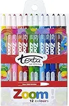 TEXTA Zoom Twistable Crayons 12 Pack
