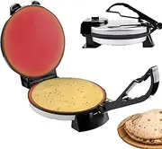 1800W Electric Tortilla Maker, with Double-Sided Baking and Indicator Light, Tortilla Press, Non-Stick Coating, Anti-Scald Handl, for Tortilla Naan Bread