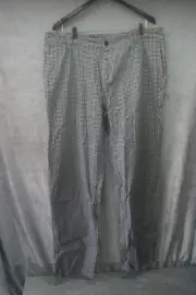 Sj Baker Pants White Black Checkered XL Size 56/58