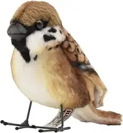[HANSA] Tree Sparrow Plush Toy, 9 cm Length, Brown