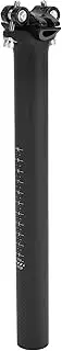 X AUTOHAUX Universal 31.6x300mm Carbon Fiber Pattern Matte Black Bike Seat Posts Adjustable Angle Lightweight Bike Saddle Post Seat Tube Carbon Fiber 1 Pc
