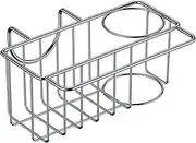 Kitchen Sponge Holder Stainless Steel Hanging Sink Caddy 3 in 1 Sponge Holder for Kitchen Sink, Space Saving Kitchen Sink Organiser with Dish Cloth Hanger