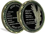 US Army Values Challenge Coin Warrior Ethos Military Coin