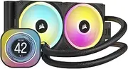 CORSAIR iCUE LINK H100i LCD Liquid CPU Cooler - 240mm AIO - QX120 RGB Fans - 2.1” IPS LCD Screen - Fits Intel LGA 1700, AMD AM5 - iCUE LINK System Hub Included - Black