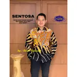 SENTOSA 服裝上衣 BATIK 男士高級獨家現代全層毛皮棉精美手臂長袖 RAJASAKTI 婚禮吉他賈瓜塔塔 AN