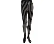 Dolce & Gabbana Black and White Striped Luxury Tights