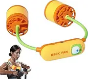 [Gupcaqosjw] Bladeless Neck Fan | Portable Neck Fan - 3-Speed Quiet Personal Bladeless Cooling Tool for Women Men Working Office Reading Traveling Outdoor Sport