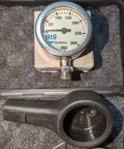 Scuba Metal EURO SPG bar Scuba Pressure Guage & Boot