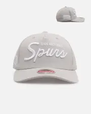 [MITCHELL & NESS] Mitchell & Ness San Antonio Spurs 'Gray Tones' Mvp Snapback Gray - Size ONE ONE Gray