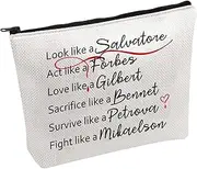 PWHAOO Vampire Tv Show Makeup Bag Vampires Cosmetic Bag TV Show Fan Gift, like a Mikaelson B