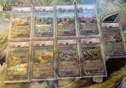 Prismatic Evolutions Surprise Box EX Promo Cards 9/9 Set PSA 9 PSA 8