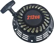 Simachine Black Recoil Pull Starter Start for Harbor Freight Predator Engine 212cc 6.5 HP for Honda GX160/GX200 28400-ZH8-013ZA