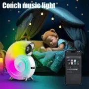 5in1 Bluetooth Music Speaker Alarm Clock RGB LED Night Light Desk Bedside Lamp