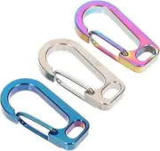 Anneome Flat Hole Climbing Carabiner Pack Titanium Alloy Hiking Buckle Outdoor Supplies