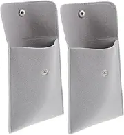 Healeved 2pcs Jewelry Snap Storage Bag Durable Purse for Bracelets Necklaces and Rings for Parties Weddings and present Giving