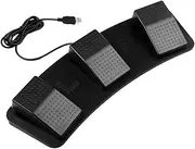 FS23 PM Triple Foot Pedal, Multifunctional Mechanical Foot Pedal USB Mechanical Switch for Gaming, Music, Image Acquisition