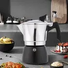 Color-blocked Design Moka Pot Rich Coffee Brewer Stovetop Espresso Maker Set
