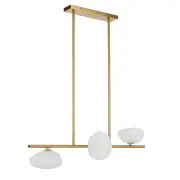 Zecca 3 Light Horizontal Pendant