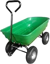 Dump Cart Utility Cart Landscaping Pull Along Carts Garden Trolley Wheelbarrow for Beach Construction Sites Lawn Yard Outdoor