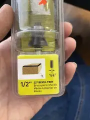 Trade-A-Blade 1/2” 22degree Bevel Trim router bit