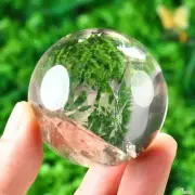 2.0" Smoky Quartz Rock Crystal Hand Carved Crystal Ball/Sphere, Crystal Healing