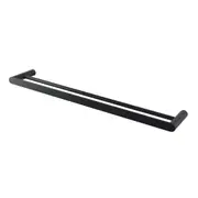 ACA Bathroom Double Towel Rack Towel Rail Black 600mm