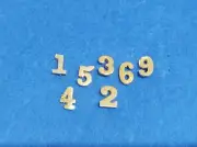BATTALION UNIT NUMERAL AUSTRALIAN AIF - ONE PAIR REPRO BRASS WW1 PIN BACK