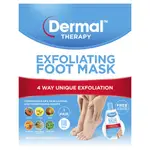 Dermal Therapy Exfoliating Foot Mask 1 Pack