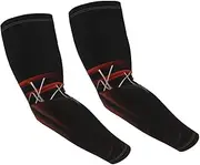 [FHEDVBN] Basketball Arm Sleeves Compression Arm Covers for Men Women Outdoor Sun Sleeves Cooling Sports Sleeve, Black