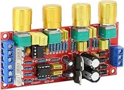 NE5532 Audio Preamplifier Module HiFi Amplifier, Volume Tone EQ Control Board (with IC Package Socket) for Various Work Needs