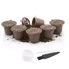 4pcs Refillable Reusable Coffee Filter Capsules Pods For Nespresso Best M3U1