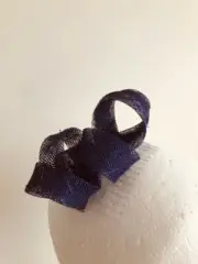 NEW purple loop fascinator on a silver headband!