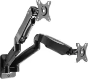 Dual 17"-32" Monitor Wall Mount Fits Two 19.8 Lbs Flat/Curved Computer Mon