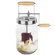 Hand Crank Butter Churner Manual Butter Maker Cream Mixer Silicone Food9988