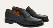 New Salvatore Ferragamo FILLMORE Black Leather Men Shoes 13 EEE