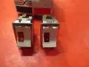 UNIVERSAL -JUMBO-12V --ROCKER-SWITCH AMBER & RED-3 TERMINALS--LOT- 2