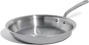 Made in Cookware - 12-Inch Stainless Steel Frying Pan - 5 Ply Stainless Clad - Professional Cookware - Crafted in Italy - Induction Compatible