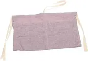 MERRYHAPY Stroller and Crib Hanging Organizer Dual Pocket Cotton Diaper Caddy for Efficient Storage Purple Holder Cup Holder for Crib Essentials