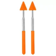 Telescopic Teachers Pointer, 2 Pcs Arrow Teacher Pointer Stick 27 Inch, Orange